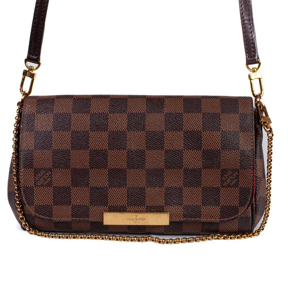Authentic Louis Vuitton Damier Ebene Favorite MM